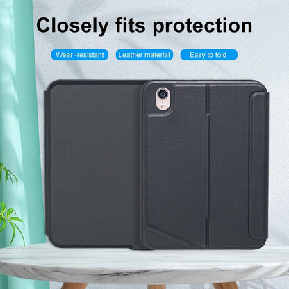 Split Type Bluetooth Keyboard Leather Case For Ipad Mini6 With Touch Backlight-1915198220112367620