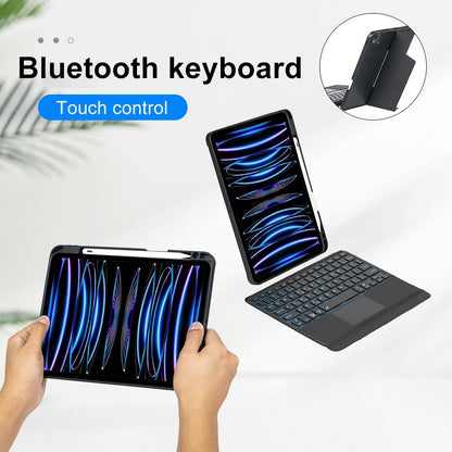 Bluetooth Keyboard Leather Case For Ipad Air / Pro 11 - Touch Backlight Split Type-1915197907234066437