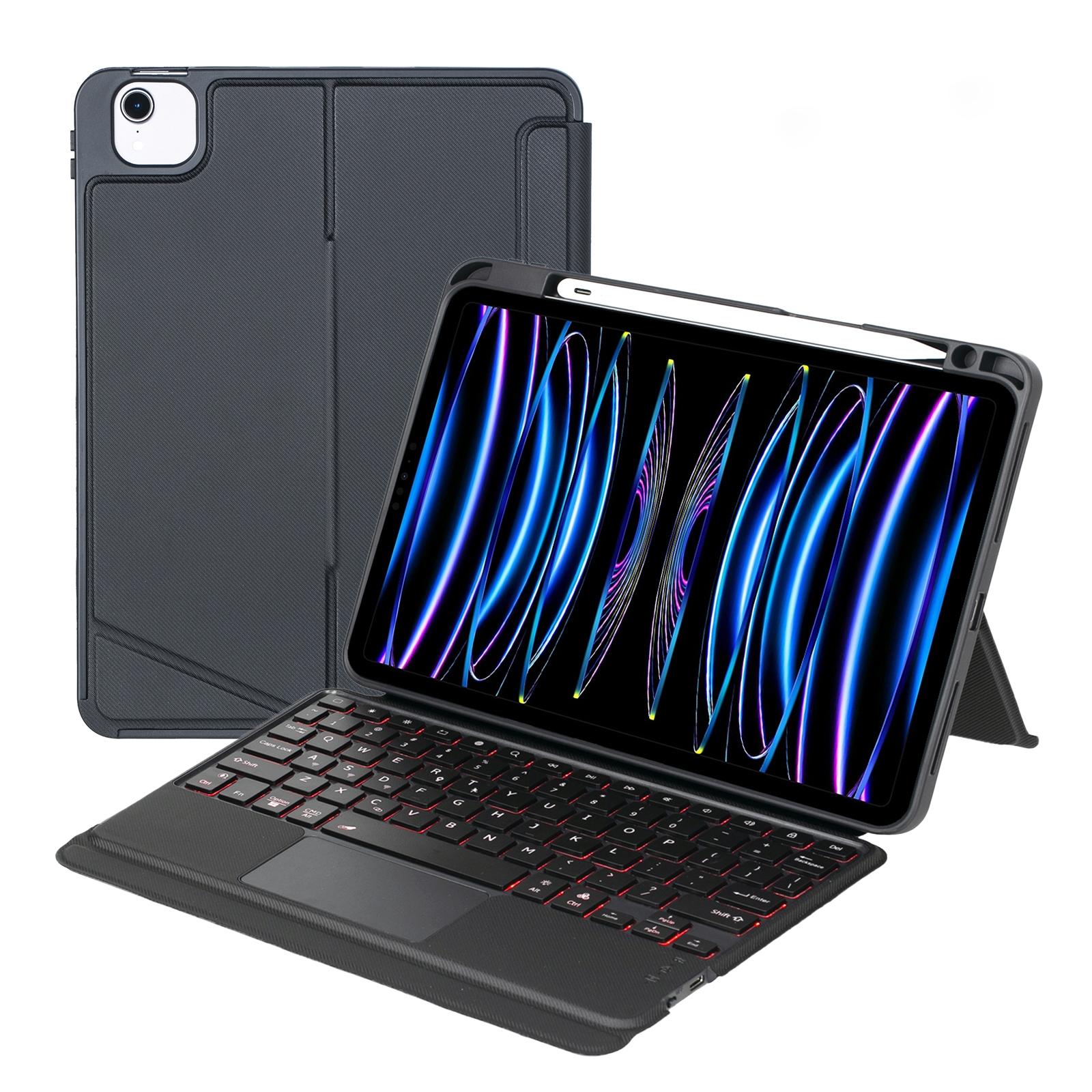 Bluetooth Keyboard Leather Case For Ipad Air / Pro 11 - Touch Backlight Split Type-1915197907234066439