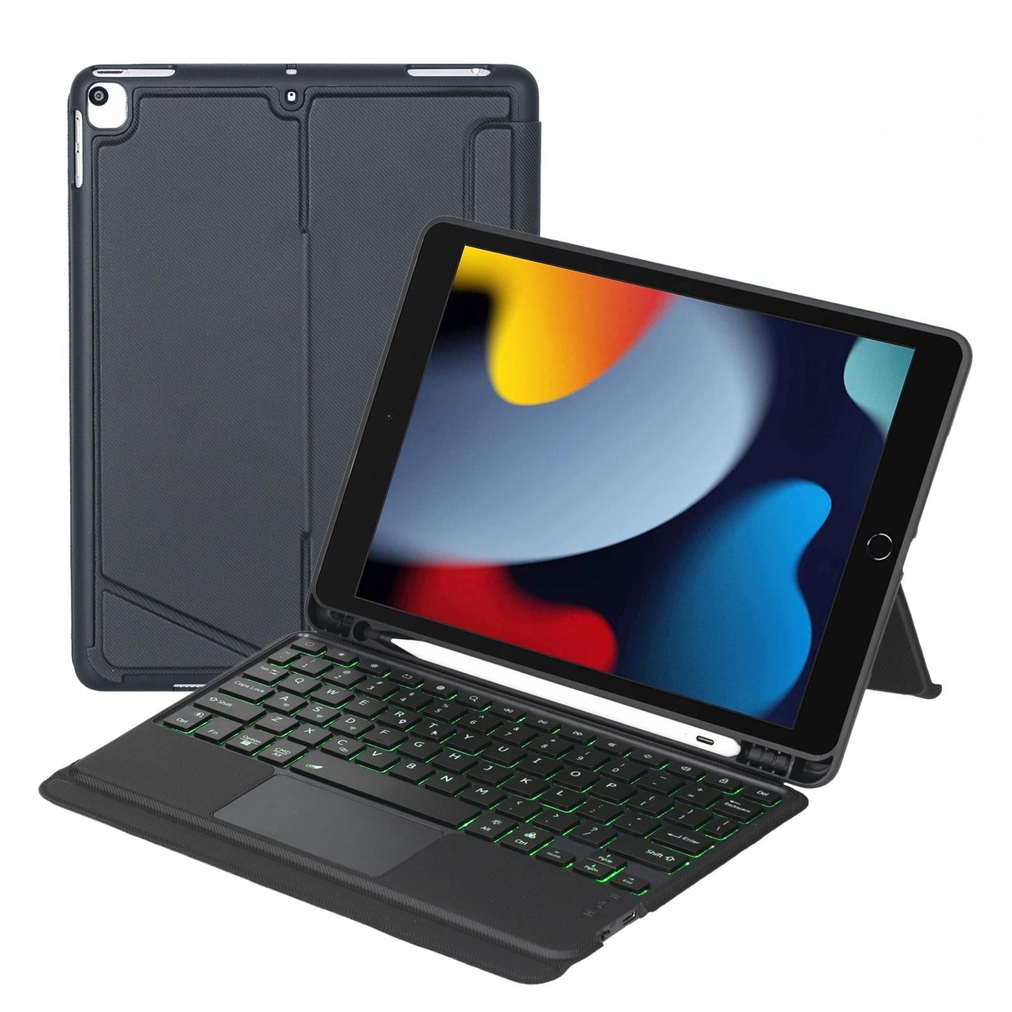 Bluetooth Keyboard Leather Case For Ipad 10.2 / 10.5 / Pro 10.5 - Touch Backlight Split Type-1915197741978488832