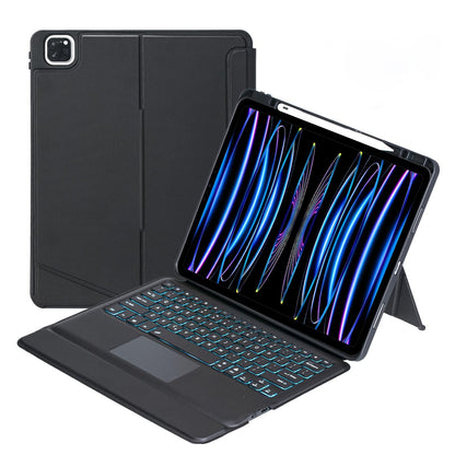 12.9 Ipad Pro Touch Backlight Bluetooth Keyboard Leather Case - Split Type 2022 / 2021 / 2020 / 2018-1915197568602738688
