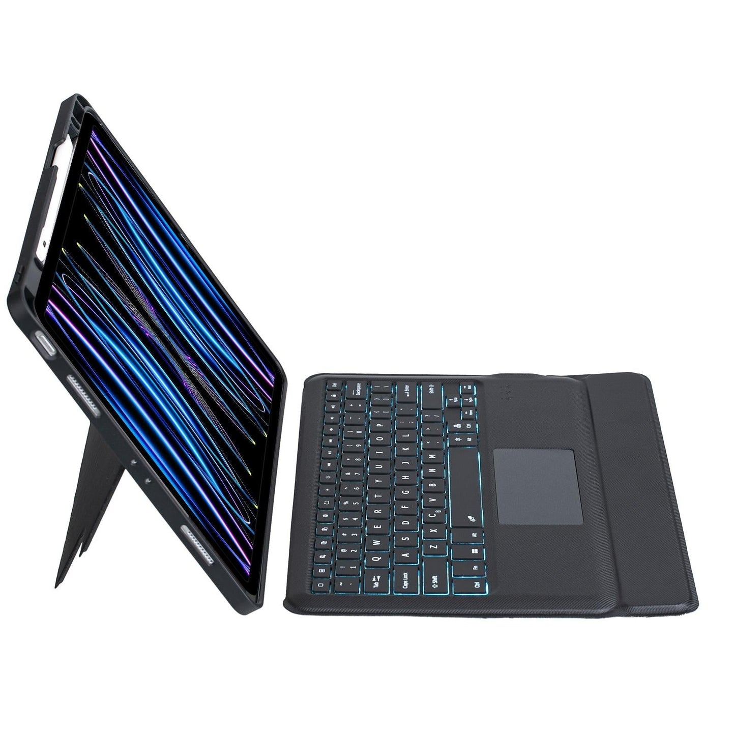 12.9 Ipad Pro Touch Backlight Bluetooth Keyboard Leather Case - Split Type 2022 / 2021 / 2020 / 2018-1915197568602738689