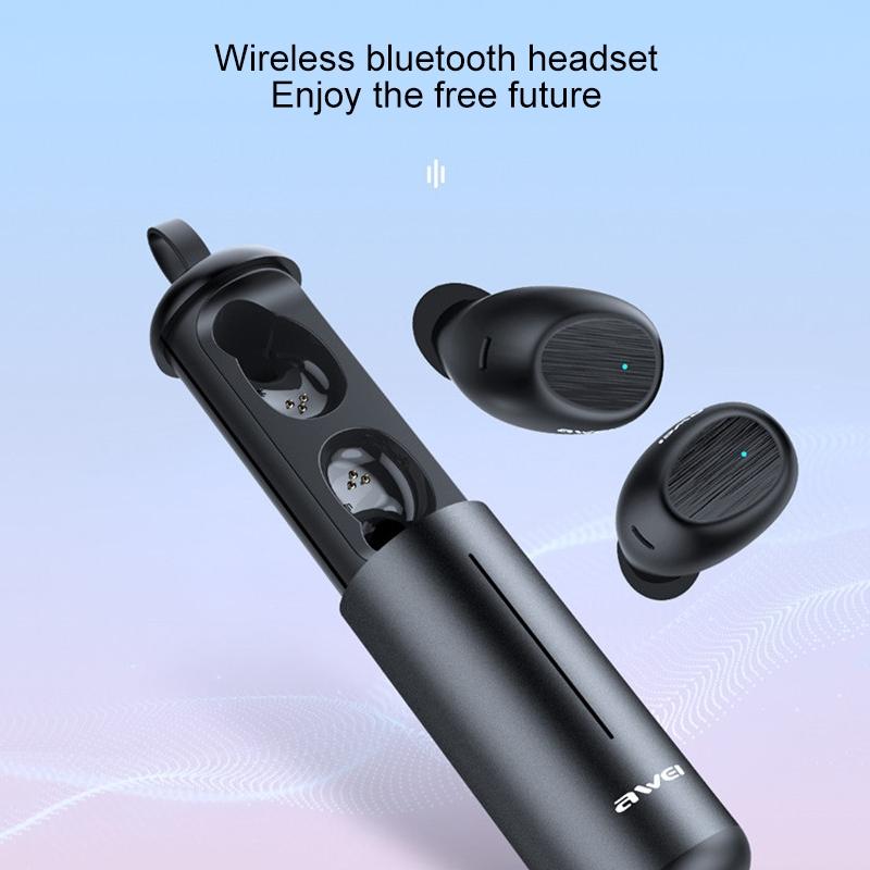 Wireless Sports Headset With Portable Charging Case - T55 Tws Bluetooth V5.0 Black-1915196738575142917