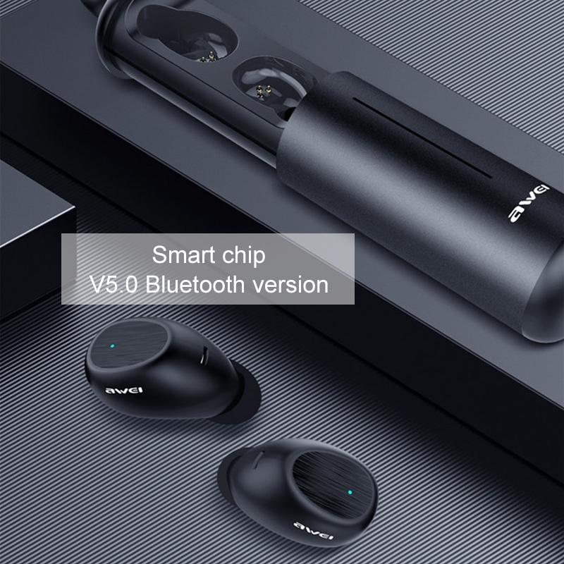 Wireless Sports Headset With Portable Charging Case - T55 Tws Bluetooth V5.0 Black-1915196738575142919