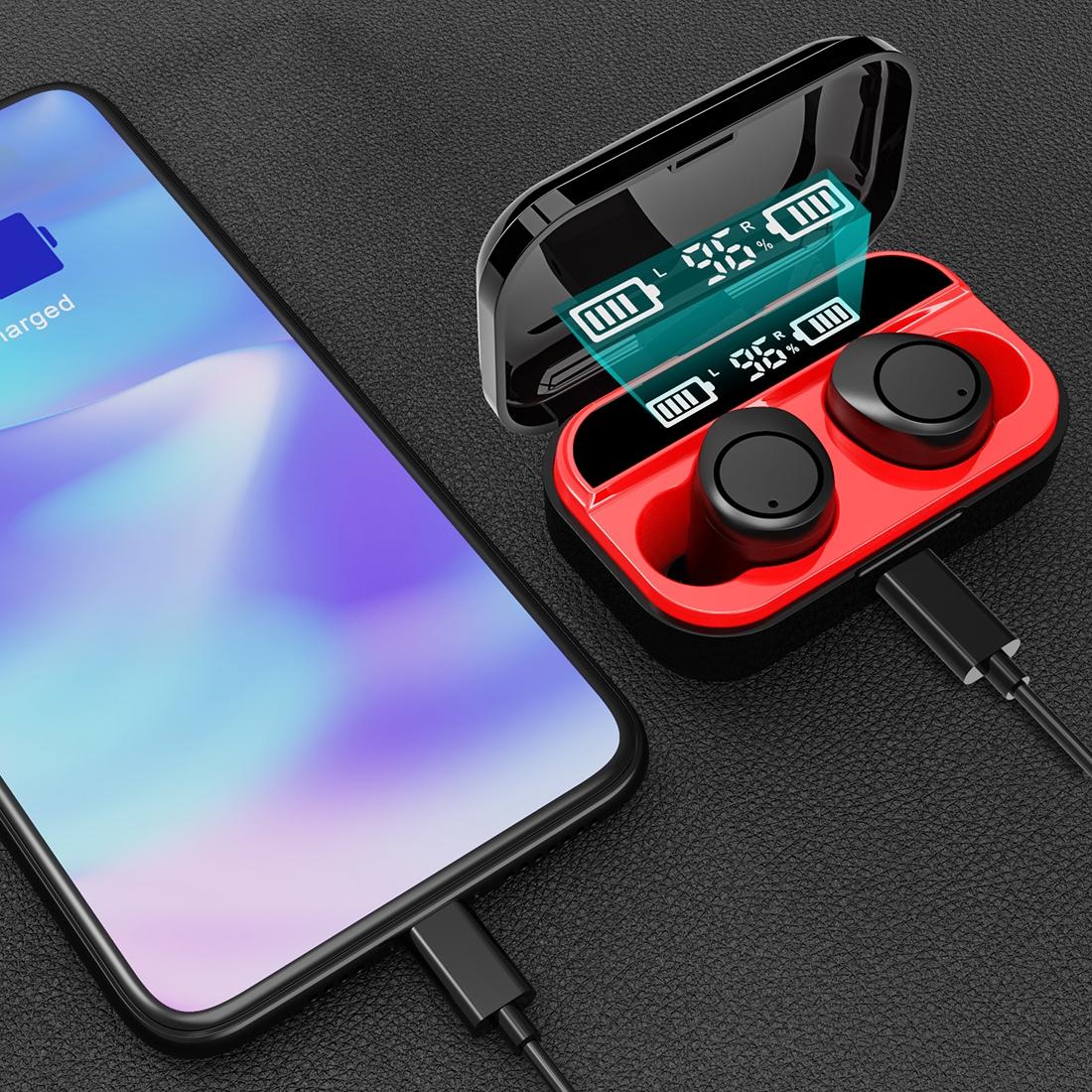 Wireless Stereo Headset With Charging Case And Digital Display - X5 Tws Bluetooth V5.0-1915196593246703620