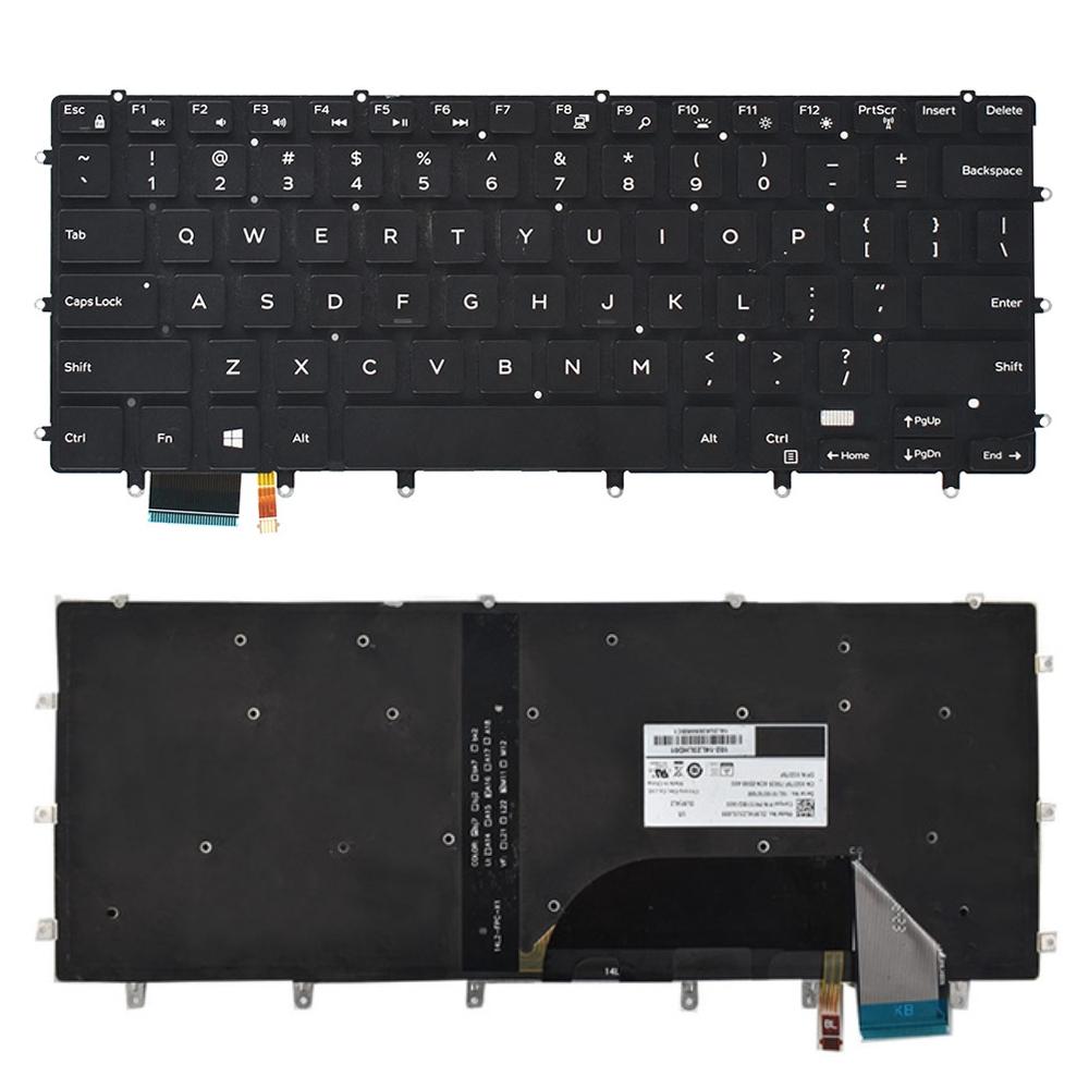 Backlit Us Keyboard For Dell Xps 15 9550 / 9560 - Black-1915196732338212869
