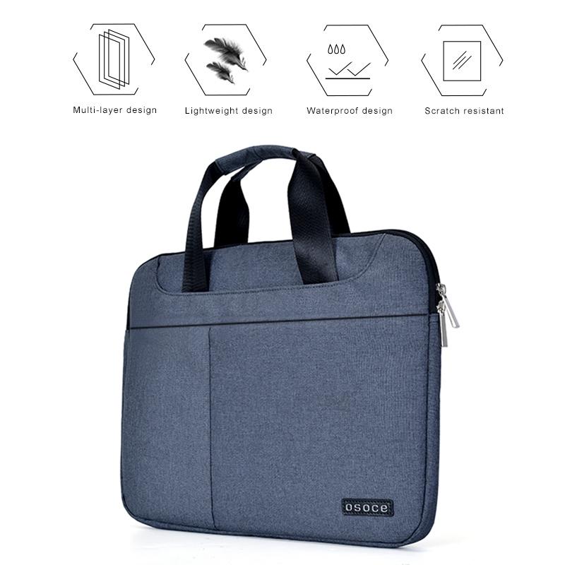 Breathable Laptop Bag For 15 Macbook Samsung Sony Dell Alienware Chuwi Asus Hp - Blue-1915196570488410114