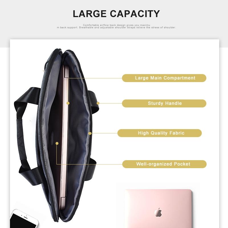 Breathable Laptop Bag For 15 Macbook Samsung Sony Dell Alienware Chuwi Asus Hp - Blue-1915196570488410117