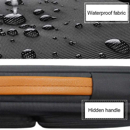 Waterproof Nylon Laptop Handbag With Trolley Strap - Fits 15-15.6 Laptops - Black-1915196705771491335