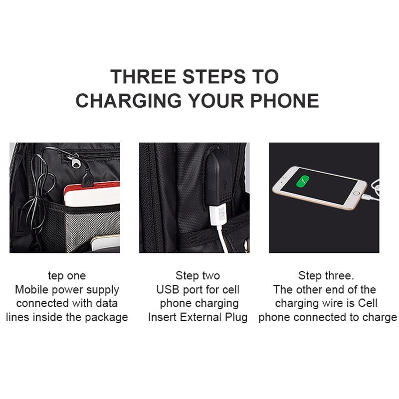 Waterproof Laptop Backpack With Usb Interface For 15 Laptops - Black-1915196721676292101