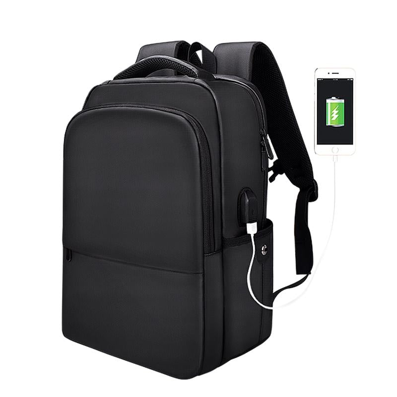 Waterproof Laptop Backpack With Usb Interface For 15 Laptops - Black-1915196721676292104