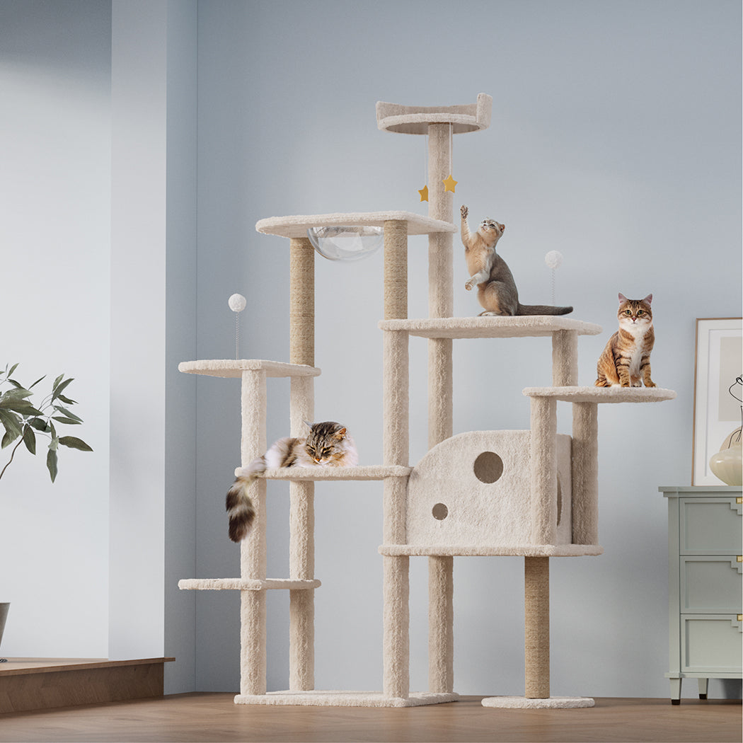 Pawz Cat Tree Tower Large Scratcher Condo House 172cm-1973193540842426374