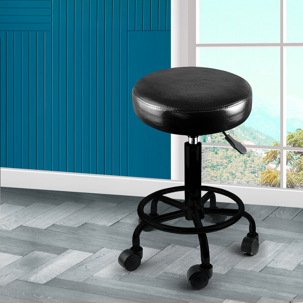 Levede 2x Salon Stool Swivel Bar Stools - Bens Market Place