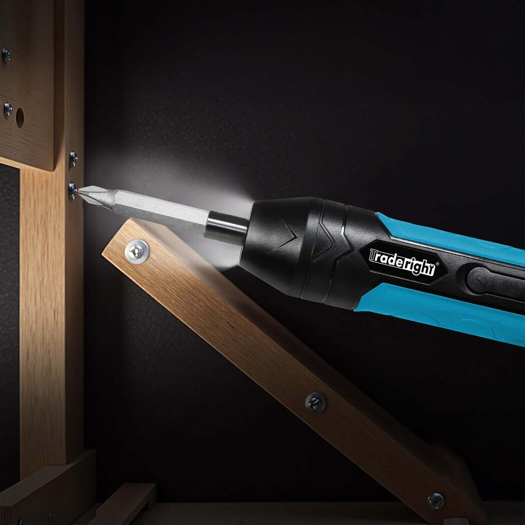 Traderight 4V 37PCS Cordless Screwdriver 1500mAh 300RPM-1973194185599225863