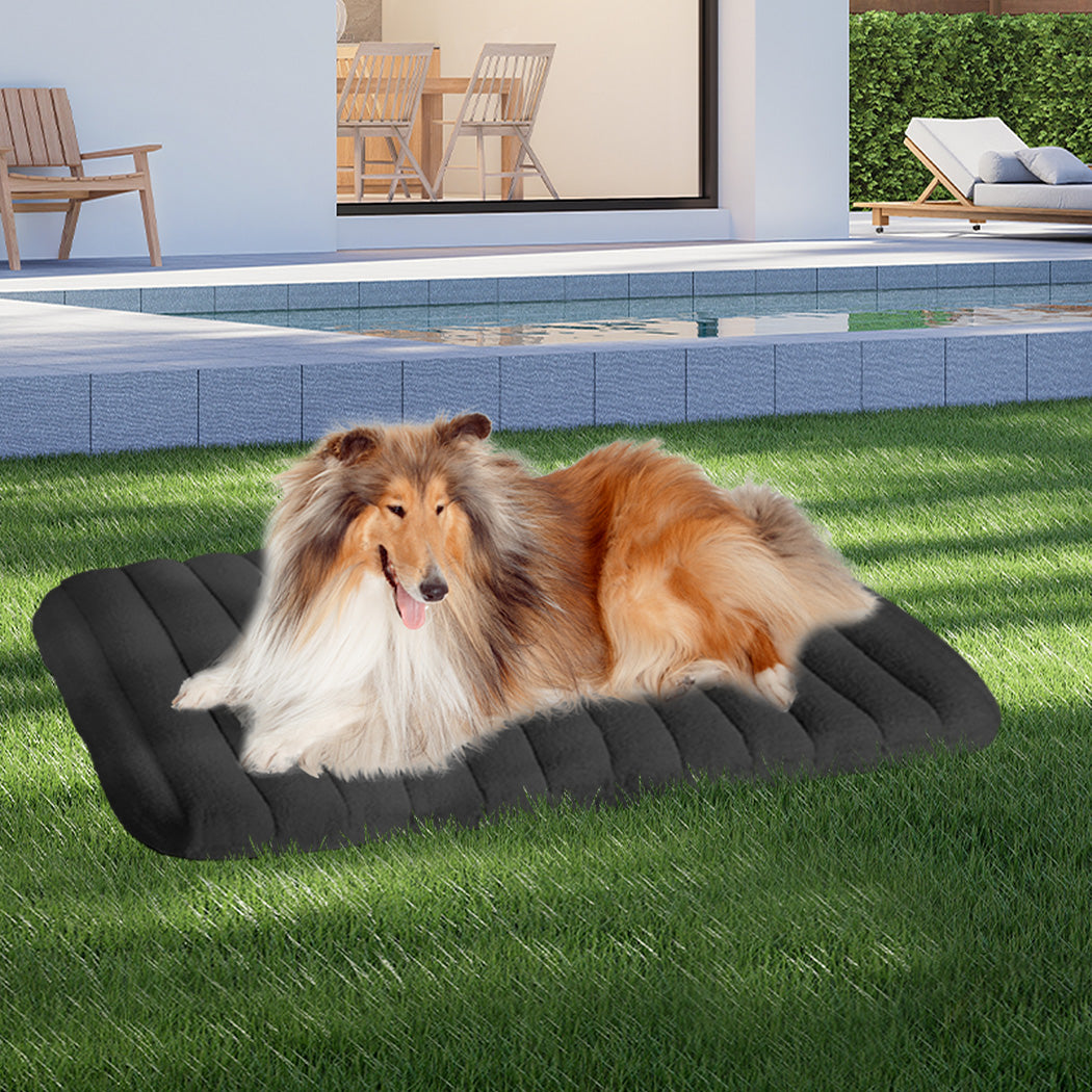 Pawz XL Size Orthopedic Dog Bed with Sherpa Plush Removable Cover in Grey-1973193542683725831