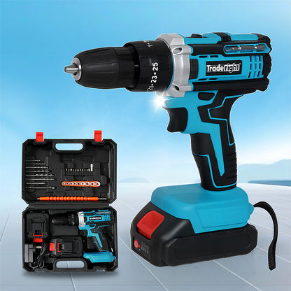 Traderight 21V Cordless Drill Driver Set 2×2.0Ah Battery-1973194184806502407
