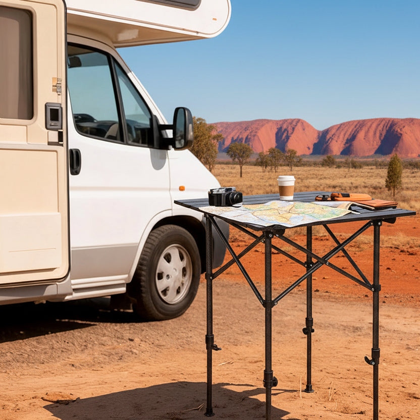 Levede Camping Table Folding Aluminum Portable BBQ Desk-2011971115009839111