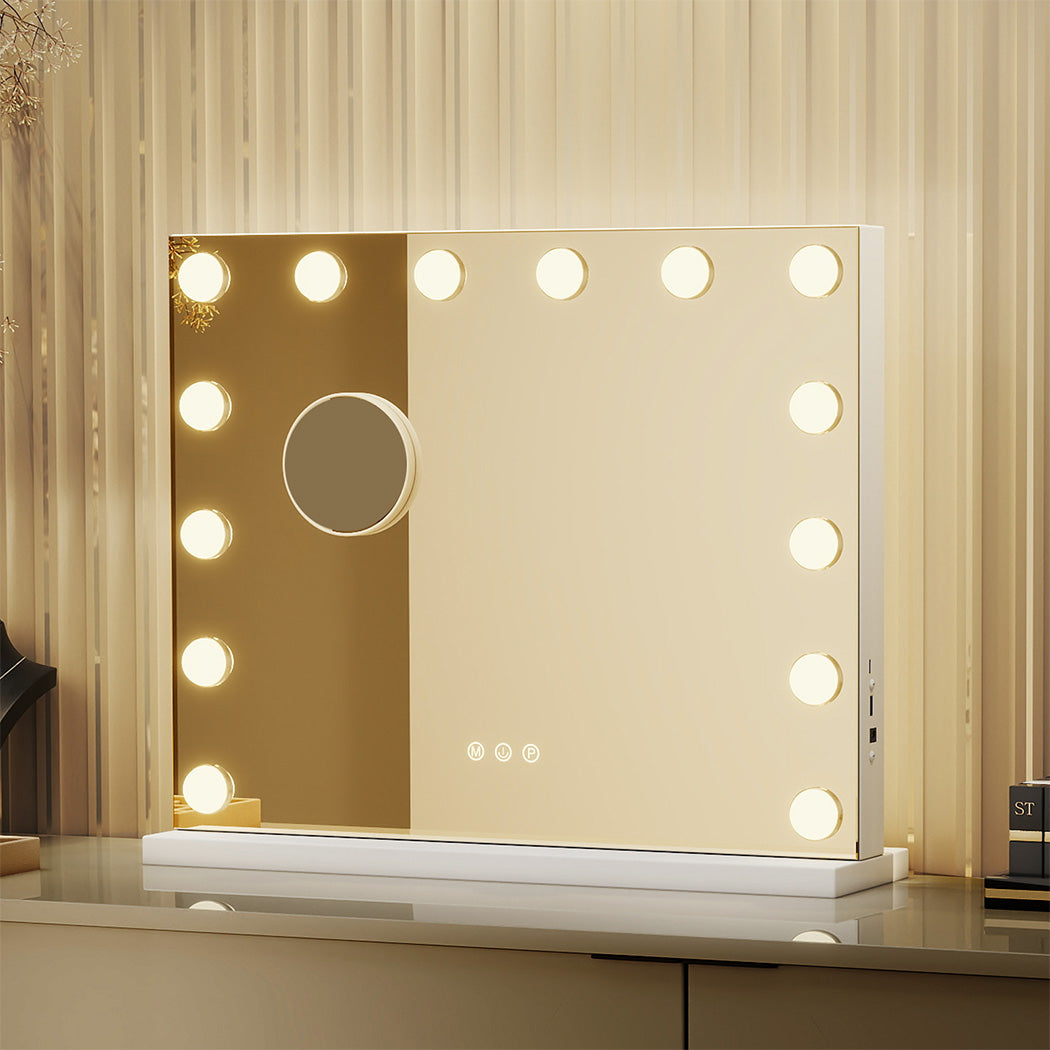 Yezi LED Vanity Makeup Mirror 42x50cm-1973193574543659015