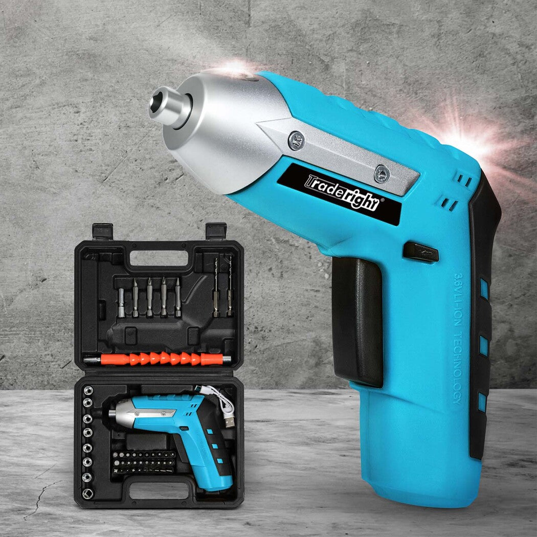 Traderight 4V Cordless Screwdriver 1300mAh 210rpm Speed-1973194185200766983