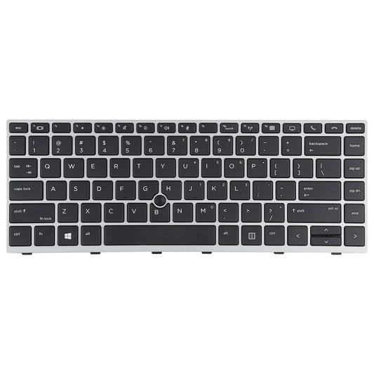 Silver Keyboard With Pointing Stick For Hp Elitebook G5 Series-1915196598363754497