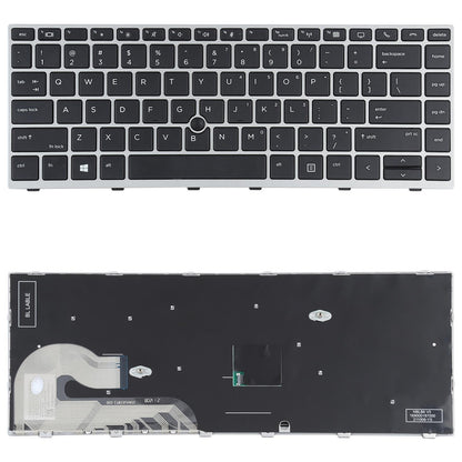 Silver Keyboard With Pointing Stick For Hp Elitebook G5 Series-1915196598363754501