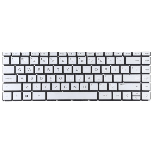 Silver Us Keyboard For Hp Pavilion X360 14-Inch-1915196599957590017