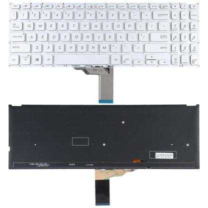Us Keyboard With Backlight For Asus Vivobook X512 - Silver-1915196596845416448