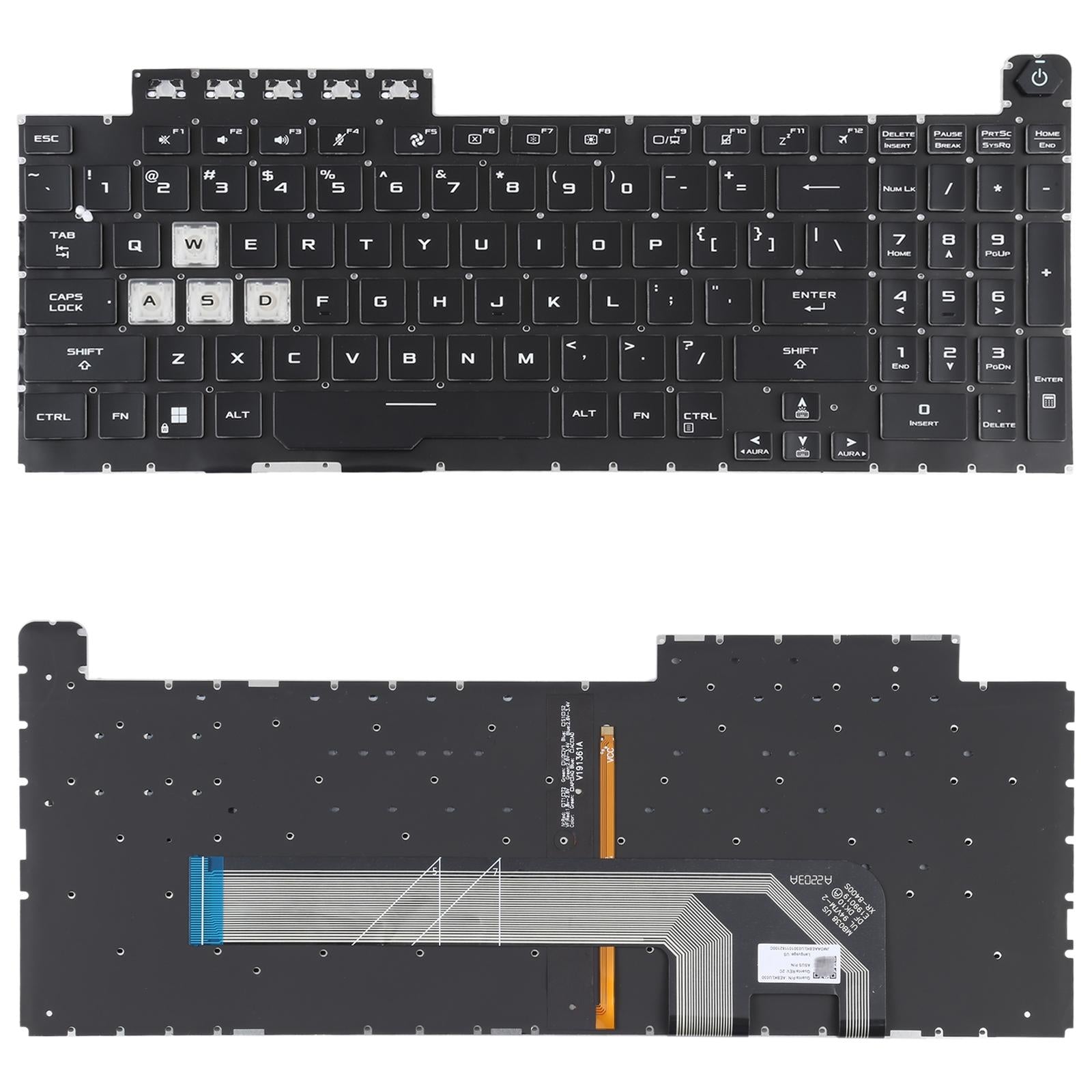Us Version Backlit Keyboard For Asus Tuf Gaming F15 Fx506 / Fa506-1922443475517837312