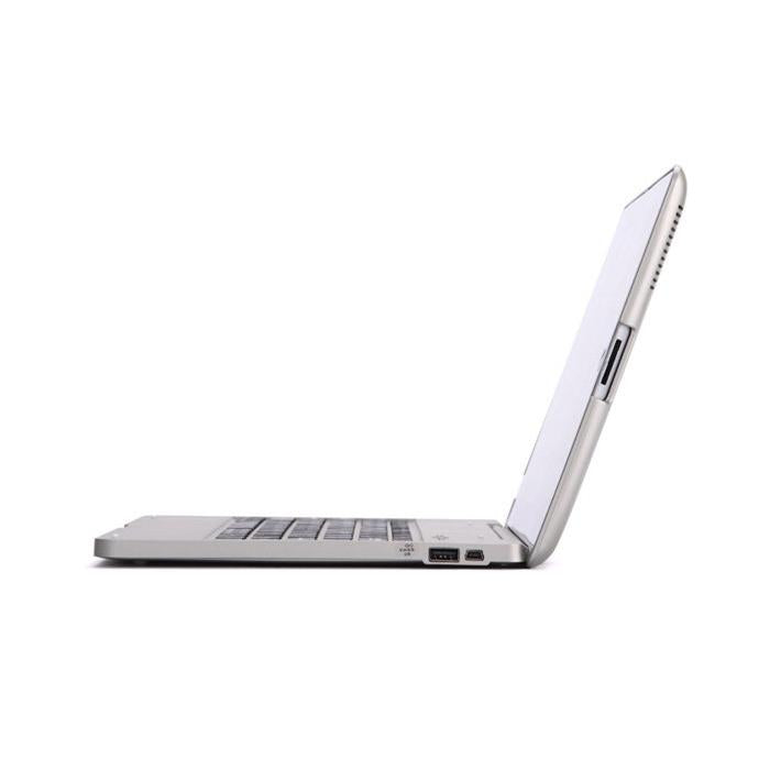 Aluminum Bluetooth Keyboard Tablet Case For Ipad 4 / 3 / 2 - Silver-1915196598778990596