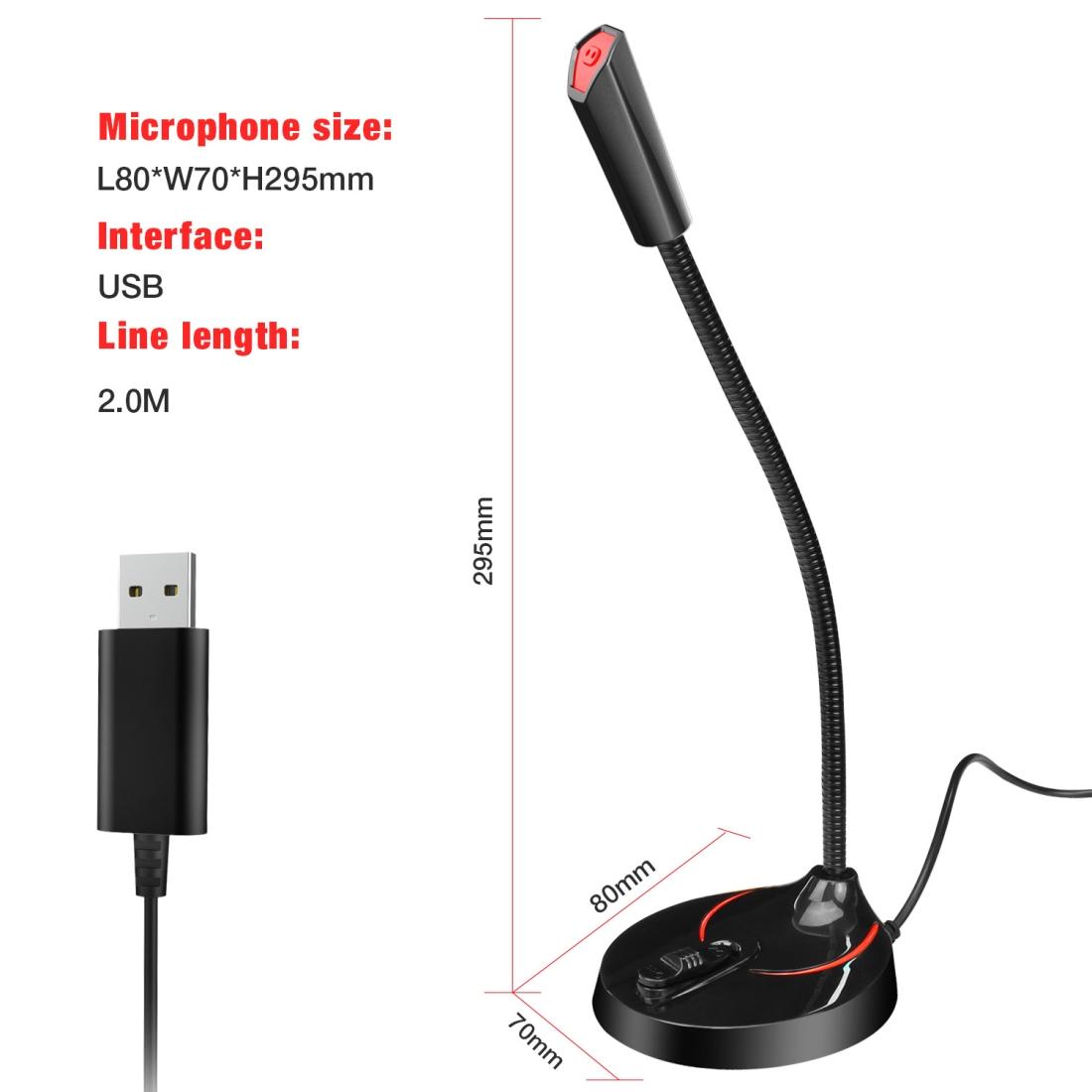 Flexible Usb Computer Microphone - 360 Degree Bendable - 2.2M-1915196997141401609