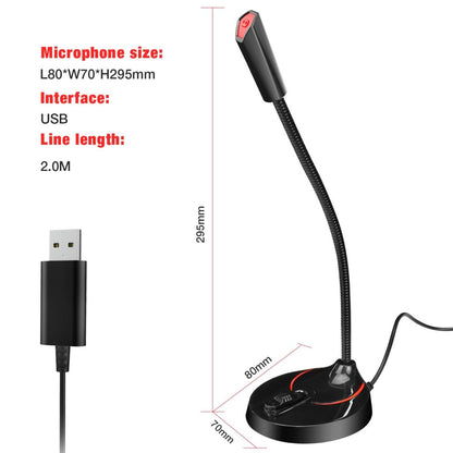 Flexible Usb Computer Microphone - 360 Degree Bendable - 2.2M-1915196997141401609