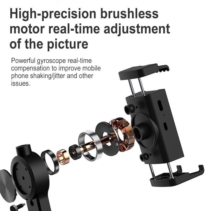 Foldable 3-In-1 Gimbal Stabilizer With Bluetooth Remote And Tripod For Smartphones-1915197701440540676