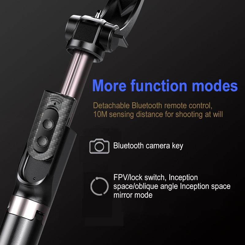Foldable 3-In-1 Gimbal Stabilizer With Bluetooth Remote And Selfie Stick For Smartphones-1915197845762347011