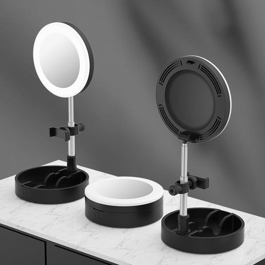 Multi-Function Live Broadcast Ring Light With Phone Holder - G6 Black-1915196781130551297