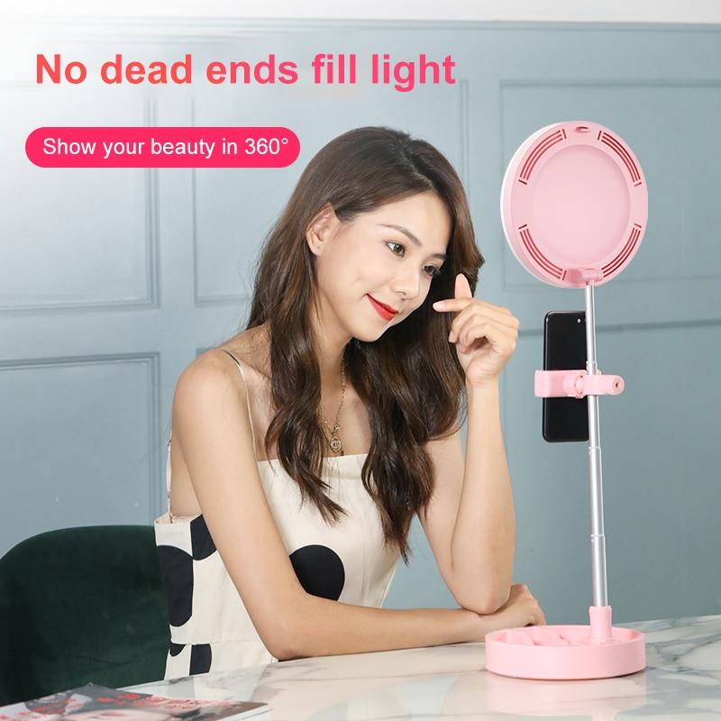 Multi-Function Live Broadcast Ring Light With Phone Holder - G6 Black-1915196781130551304