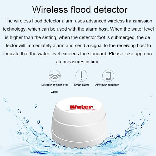 Water Leak Detector With Dual Sensors - White-1915196624582348809
