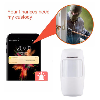 Wireless Wide Angle Pir Detector - 433Mhz White-1915196622044794887