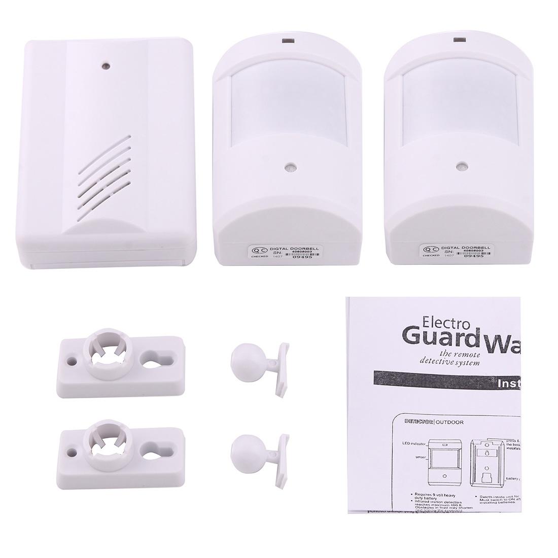 Wireless Electro Guard Watch System Kit - 1 Receiver & 2 Detectors-1915197508372533257