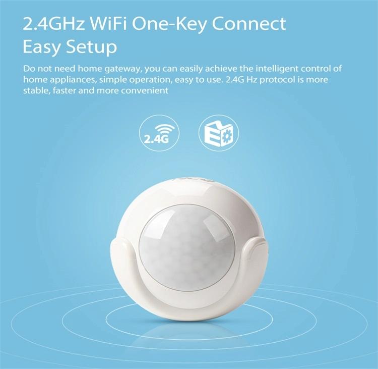 Wireless Wifi Motion Sensor For Android / Ios - Ultra-Bright Red Led-1915197934073417731