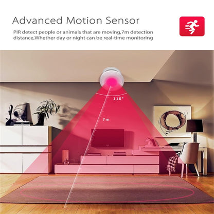 Wireless Wifi Motion Sensor With Magnet Bracket & Red Led For Android / Ios-1915197771137290244