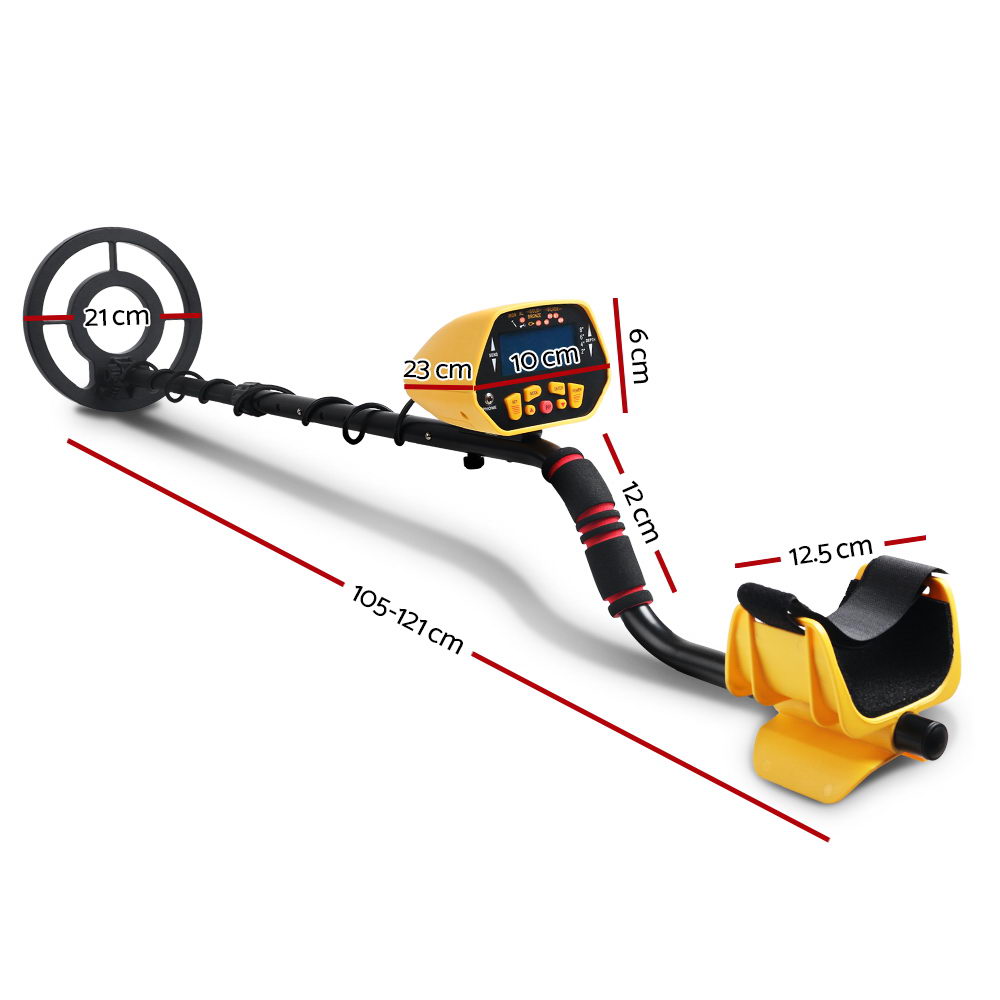Metal Detector 180MM Deep Sensitive Waterproof Treasure Hunter Yellow
