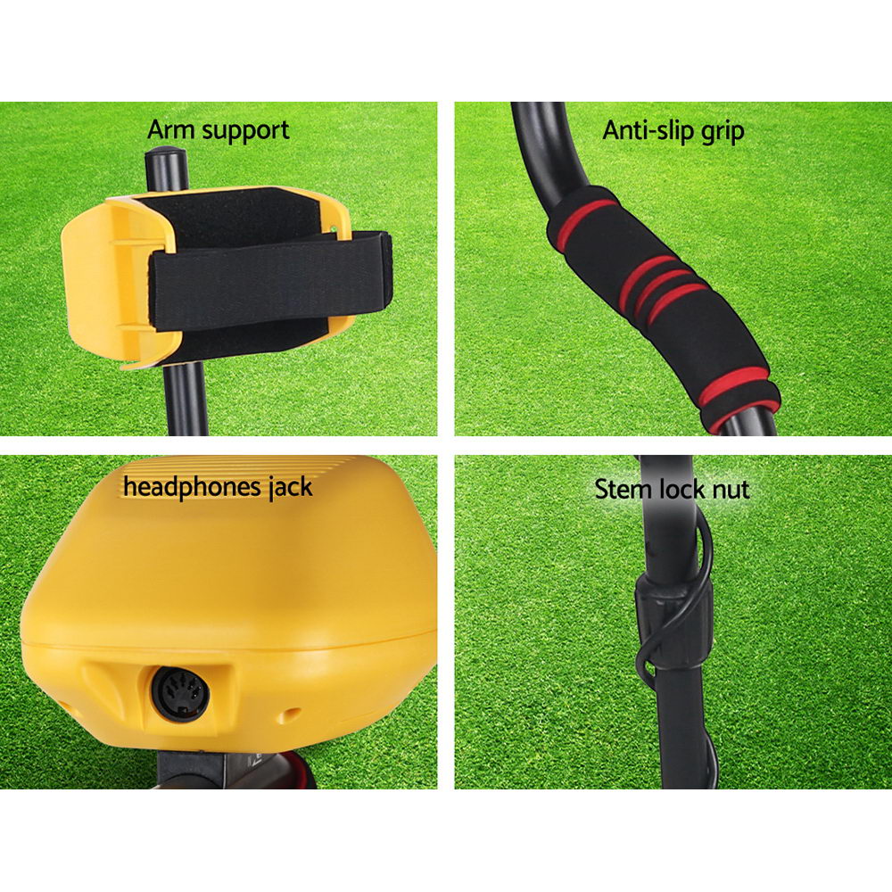 Metal Detector 180MM Deep Sensitive Waterproof Treasure Hunter Yellow