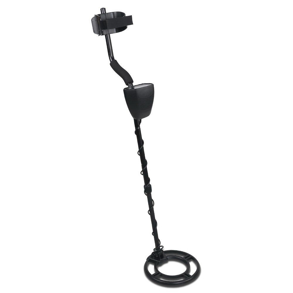 Metal Detector – 220mm Deep Sensitive Waterproof Treasure Hunter with LCD Screen and Headphones (Black)