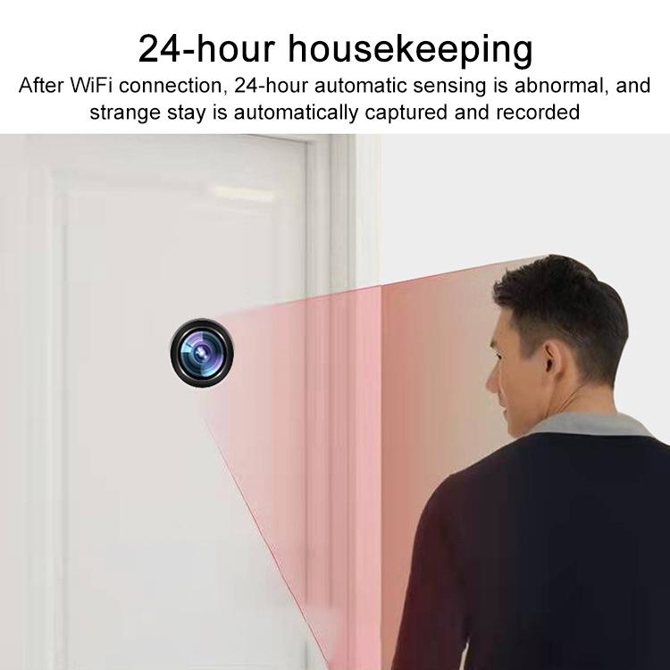 Smart Home Wifi Remote Hd Cat Eye Camera - 1.8Mm Focal Length Black-1915196705469501443