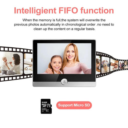 1080P Wifi Smart Doorbell With Motion Detection - 4.3 Inch Visual Display-1915197418807365634