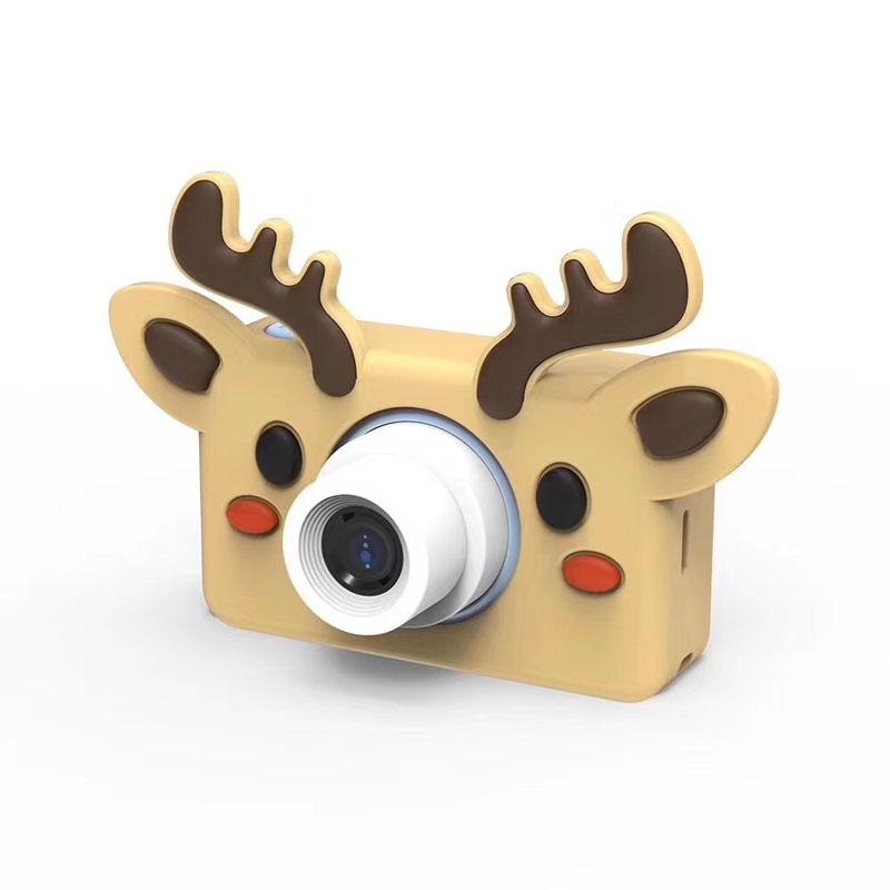 Mini Digital Sport Camera With 8.0Mp Lens 2.0 Screen Elk-Shaped Case & 32Gb Memory For Kids-1915196516360916993