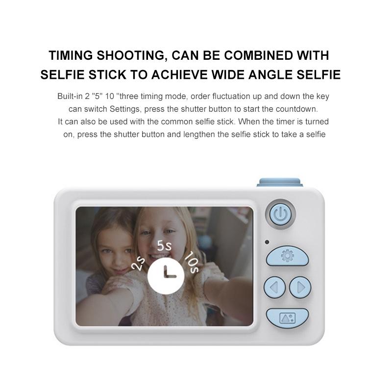 Mini Digital Sport Camera With 8.0Mp Lens 2.0 Screen Elk-Shaped Case & 32Gb Memory For Kids-1915196516360916999