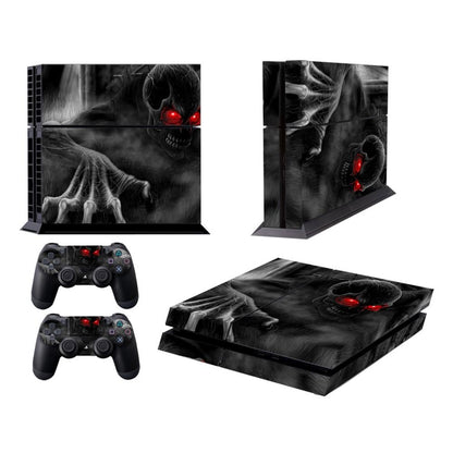 Stylish Dark Devil Pattern Protective Sticker For Sony Ps4-1915197255246286850