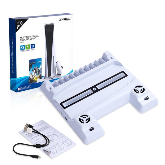 Multi-Function Ps5 Stand With Game Disc Storage-1915197588290801665