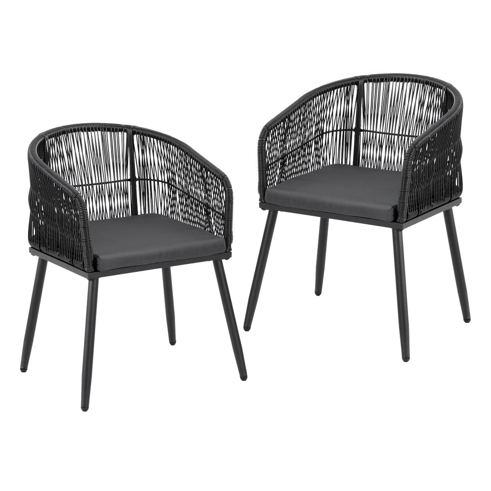 Gardeon 2PC Wicker Armchair Set – Stylish Comfort for Patio and Garden Living